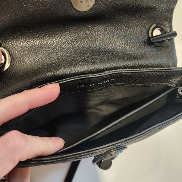 Rebecca Minkoff Black Chevron Crossbody Bag - Picture 8 of 11